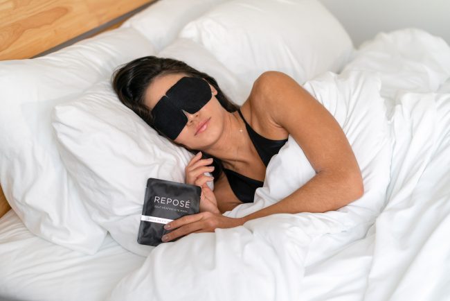 Eye mask to help improve sleep cycle