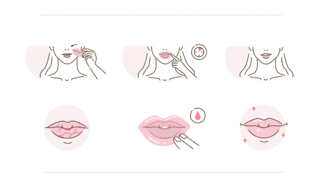 tutorial for applying lip scrub